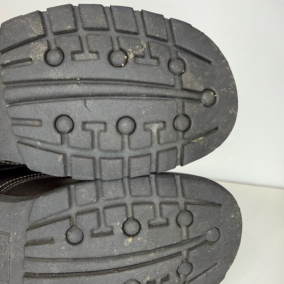 Dr. Martens Lace Up Loafers Chunky Brown Leather Y2K Women’s 11 Men’s 10 Vintage - Picture 11 of 15